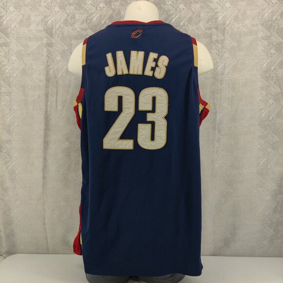 Cleveland Cavaliers Jersey Mens 52 Blue NBA Basketball LeBron James 23 Reebok - Picture 5 of 11